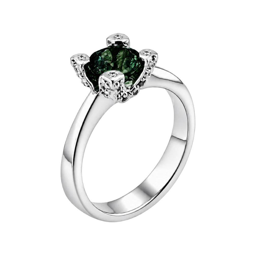 Годежен пръстен с диаманти QD6871