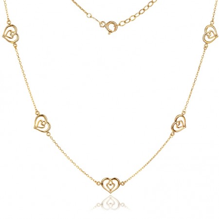 Златна Гривна Double Heart Златна Гривна Double Heart