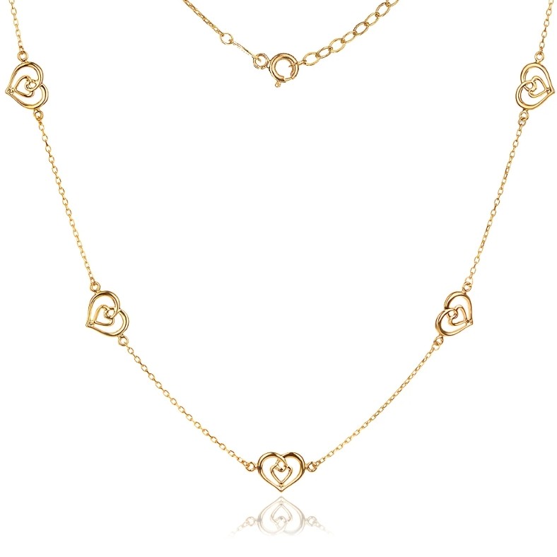 Златна Гривна Double Heart Златна Гривна Double Heart