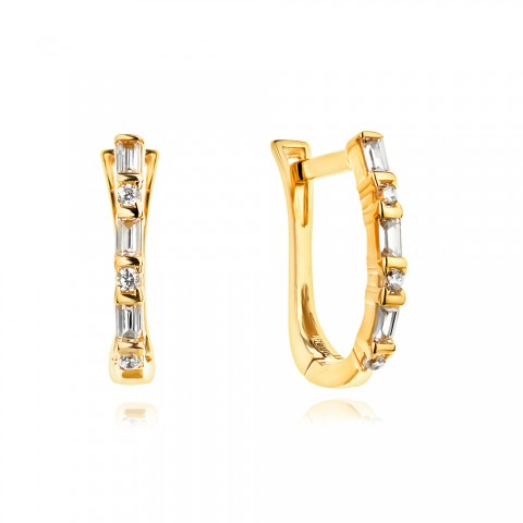 Златни обеци Avena