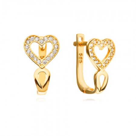 Златни обеци Amorella