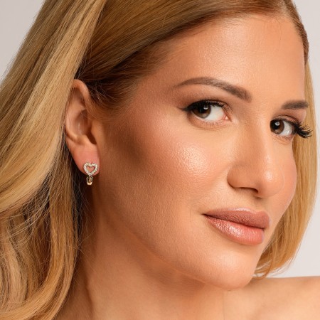 Златни обеци Amorella