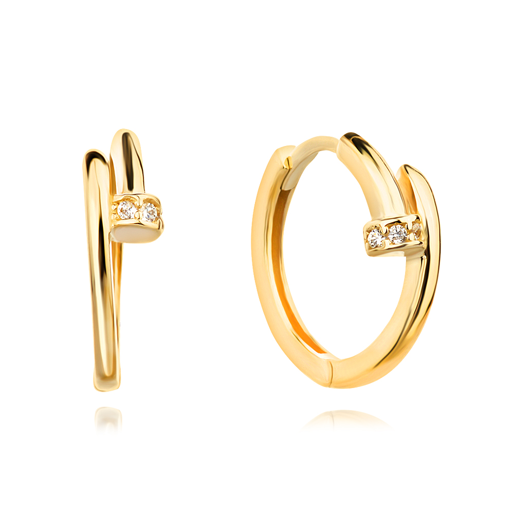 Златни обеци Oriselle