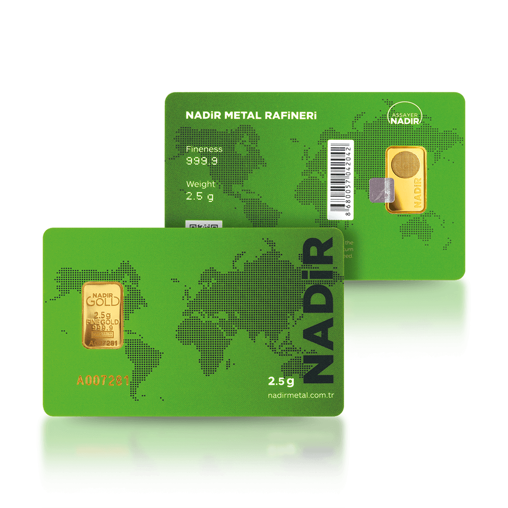 2.5g (999,9) Златно кюлче