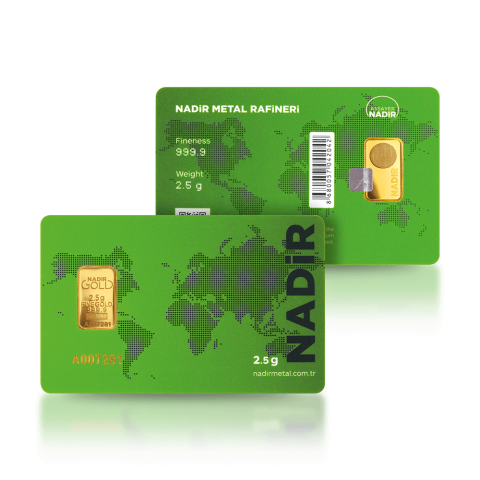 2.5g (999,9) Златно кюлче