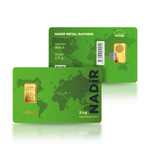 2.5g (999,9) Златно кюлче