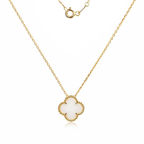 Златно колие Clover