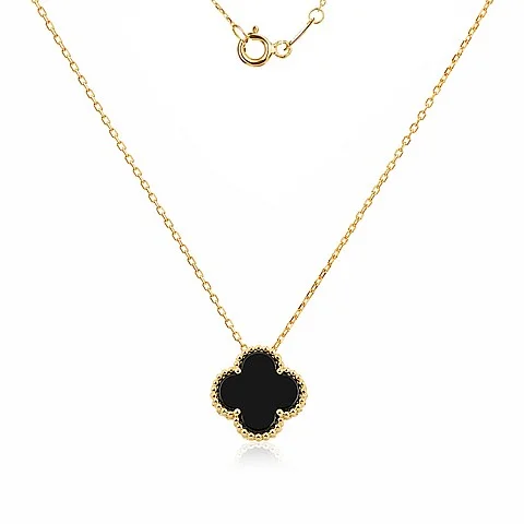 Златно колие Clover