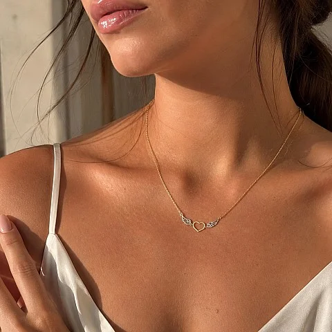 Златно колие Winged Heart