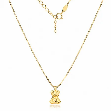 Златно колие Bear от 14K злато без камъни