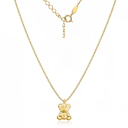 Златно колие Bear от 14K злато без камъни
