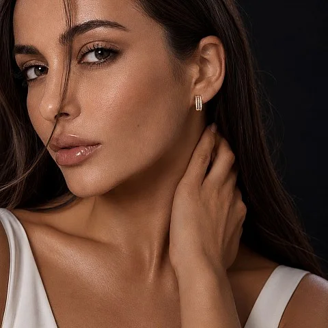 Златни обеци Danica