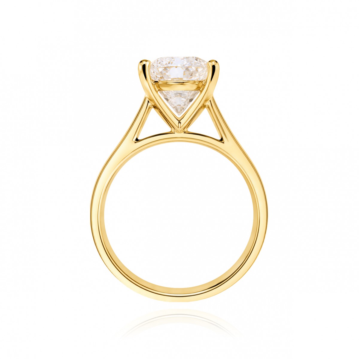 Златен годежен пръстен Morisa с лабораторно отгледан диамант 2,500 ct F-VVS2