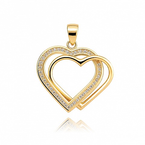 Златен медальон Two Hearts Златен медальон Two Hearts