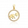Златен медальон Elephant Luck