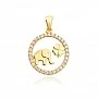 Златен медальон Elephant Luck