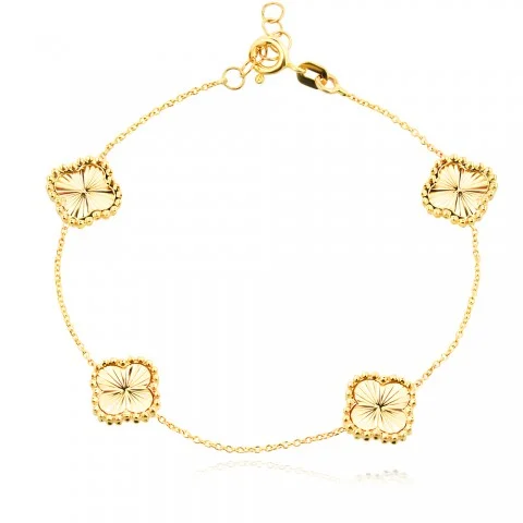 Златна Гривна Diamond Clover