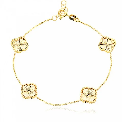 Златна Гривна Diamond Clover