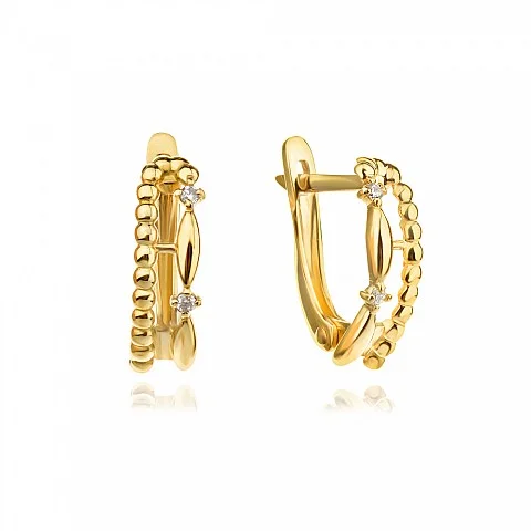 Златни обеци Lace