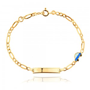 ЗЛАТНА ДЕТСКА ГРИВНА С КОЛА 