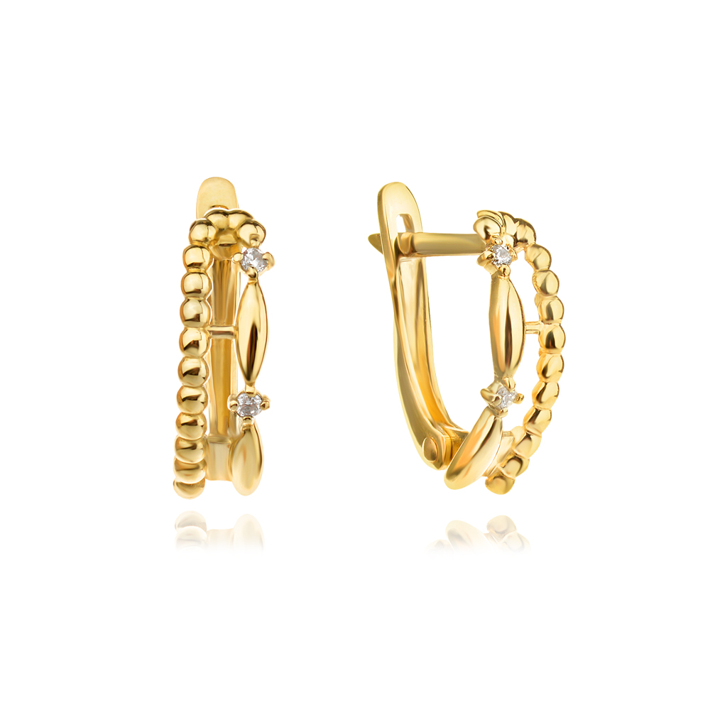 Златни обеци Lace