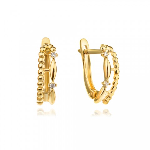 Златни обеци Lace