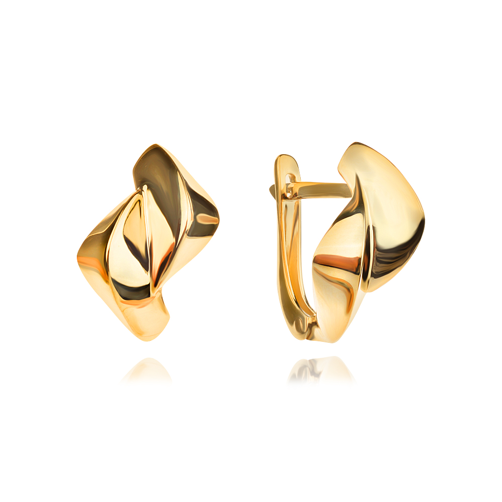 Златни обеци Fold