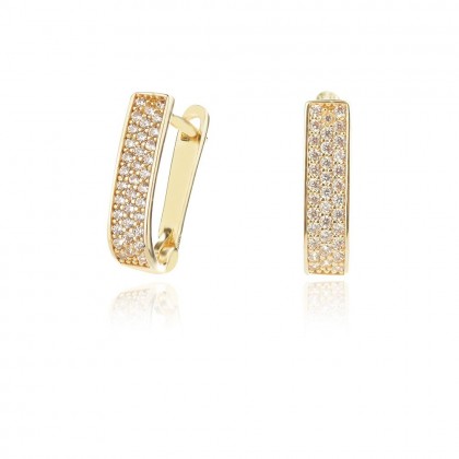 златни обеци куб 