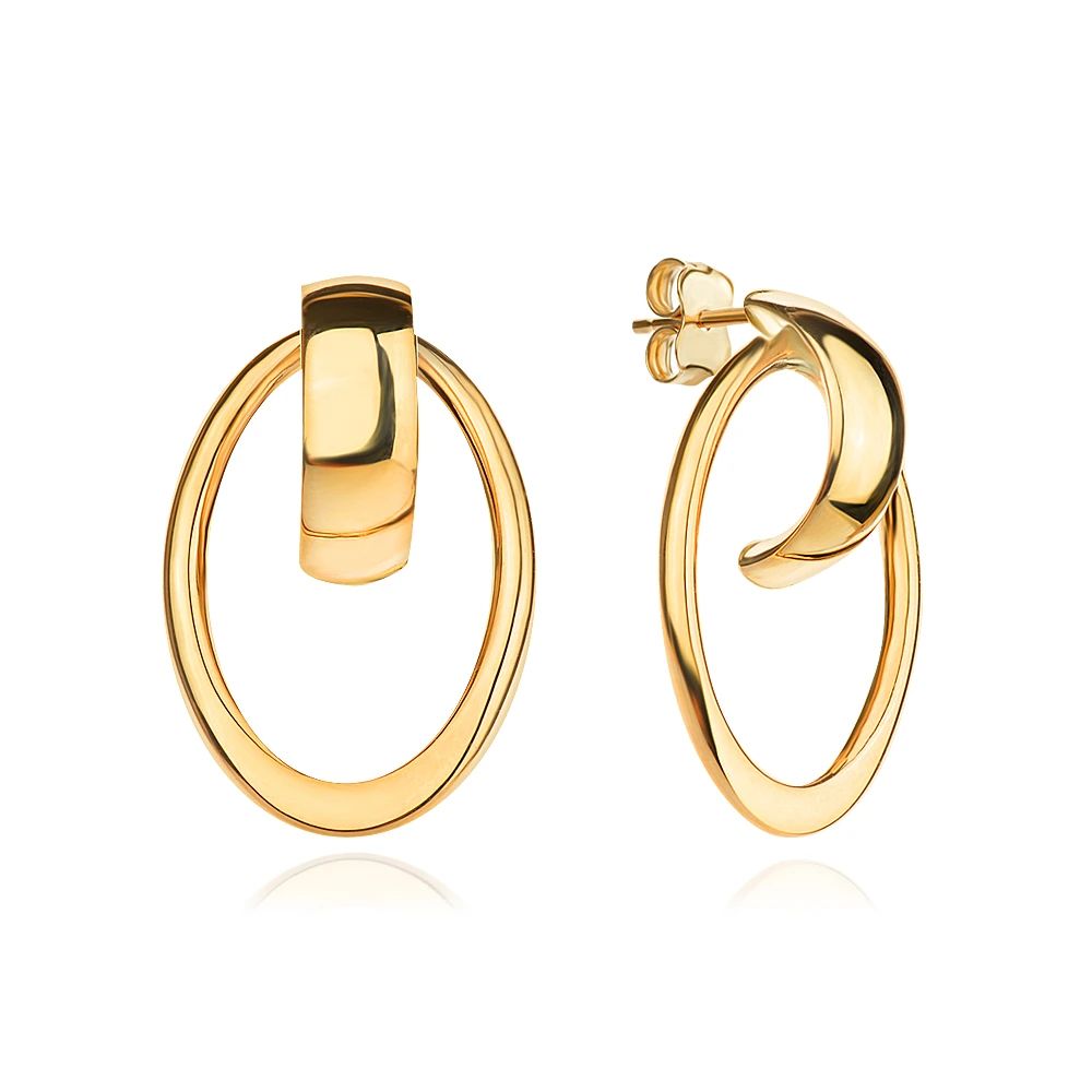 Златни обеци Mira