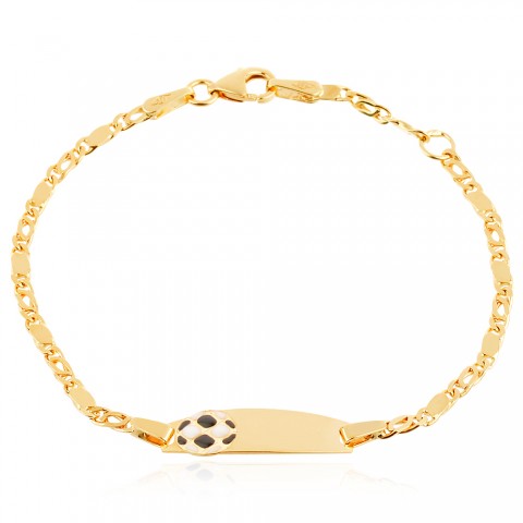 Златна детска гривна Lucky Ball