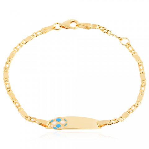 Златна детска гривна Champion