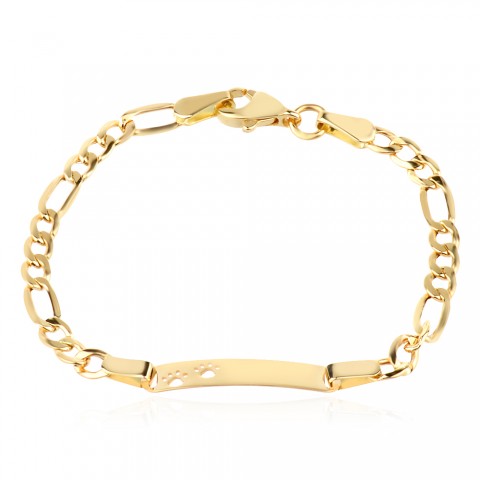 Златна детска гривна Puppy