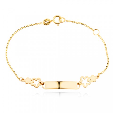 Златна детска гривна Daisy Dot