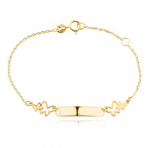 Златна детска гривна Lulu Wing