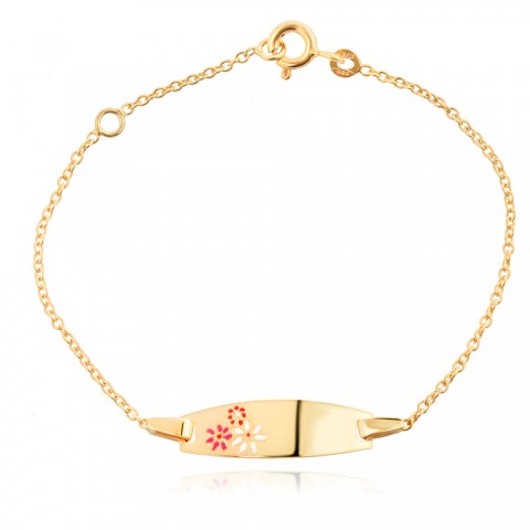 Златна детска гривна Blossom