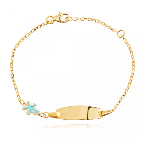 Златна детска гривна Baby Boy