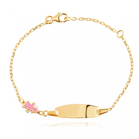 Златна детска гривна Baby Girl