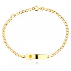 Златна детска гривна Sunshine