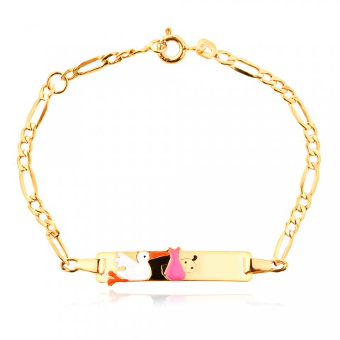 Златна детска гривна New Baby