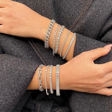 Сребърна гривна Cuban bracelet