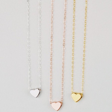  Златно колие Сърце