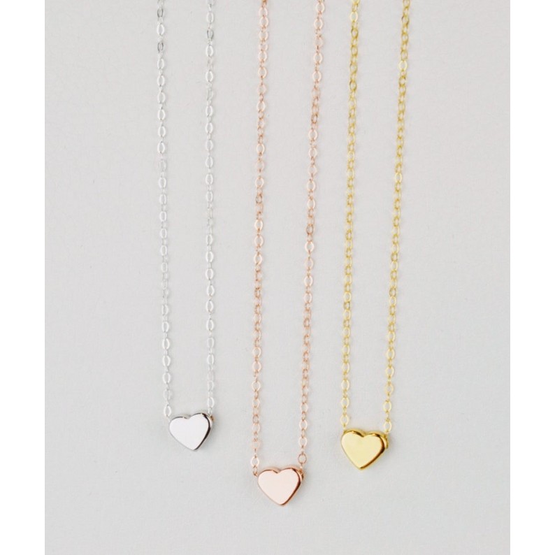  Златно колие Сърце