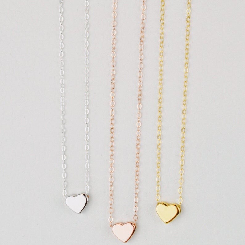  Златно колие Сърце