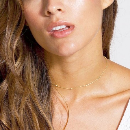 Златно колие с Топчета 