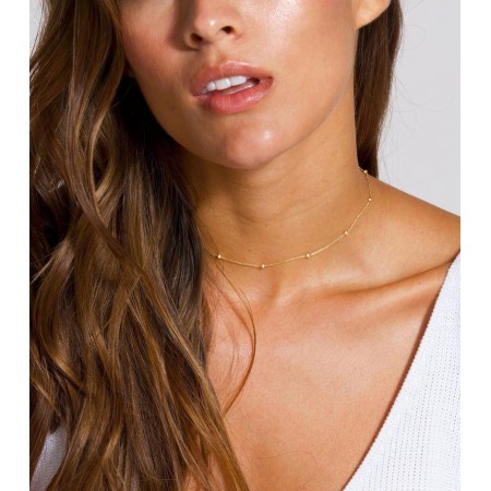 Златно колие с Топчета 