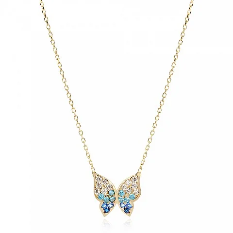 Златно колие Fly Gems