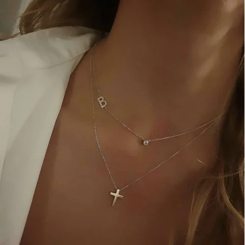 Златно колие Dual Elegance
