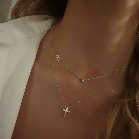 Златно колие Dual Elegance