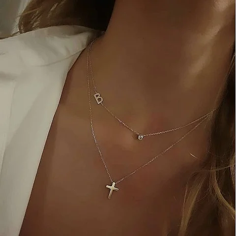 Златно колие Dual Elegance
