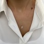 Златно колие Duo cross